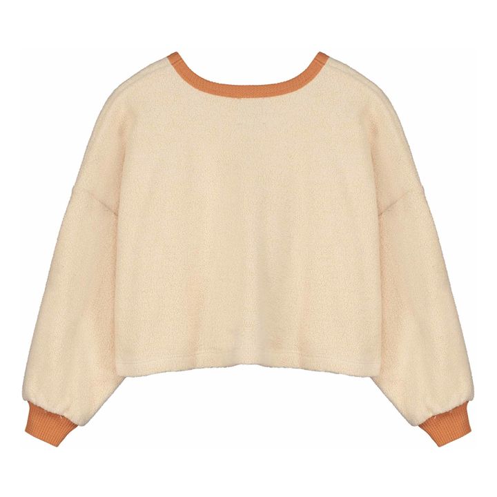 Fleece-Sweatshirt aus Bio-Baumwolle Zoe | Cremefarben- Produktbild Nr. 1
