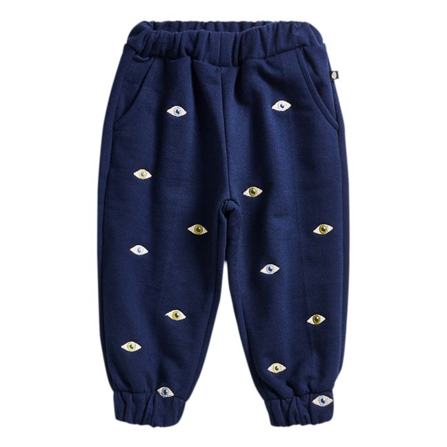 Jogger Broderie Œil | Bleu marine