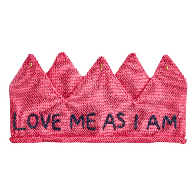 Hand-embroidered Baby Alpaca Headband | Pink