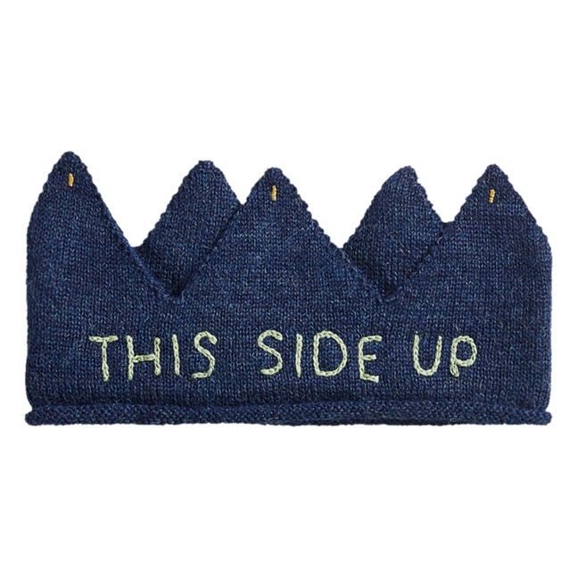 Bandeau Baby Alpaga Brodé Main | Azul Marino