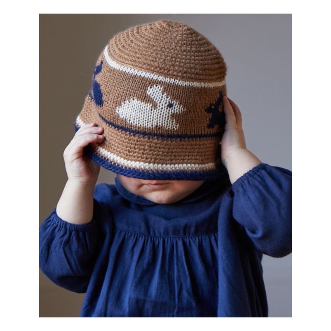 Baby Alpaca Rabbit Crochet Bob | Camel