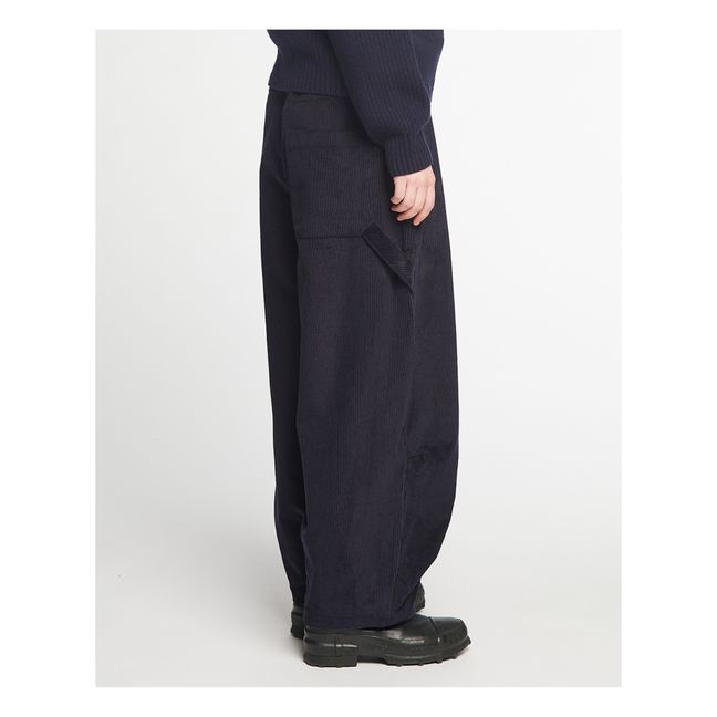 Pantalon Sultan Velours Côtelé Sultan | Bleu marine