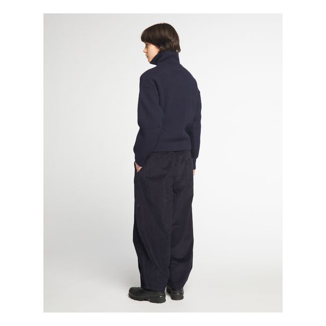 Pantalon Sultan Velours Côtelé Sultan | Bleu marine