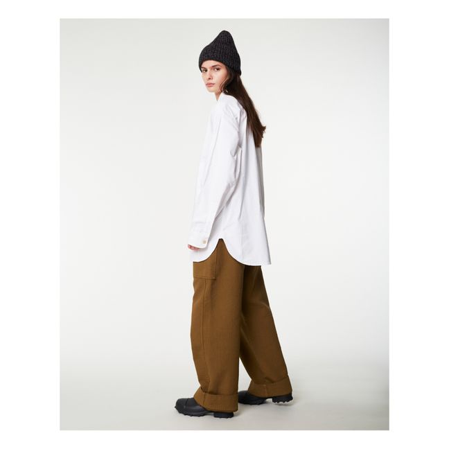 Chemise Oversize Oxford Coton Bio | Blanc