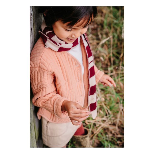 Alexie Organic Cotton Quilted Jacket | Pale pink