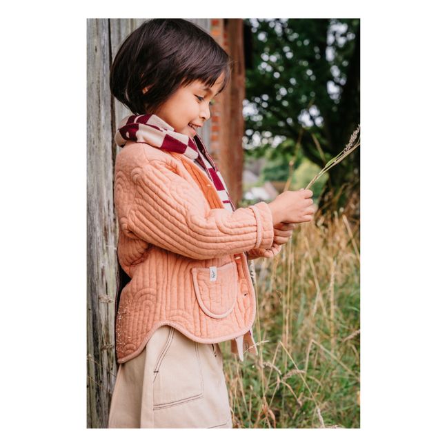 Alexie Organic Cotton Quilted Jacket | Pale pink