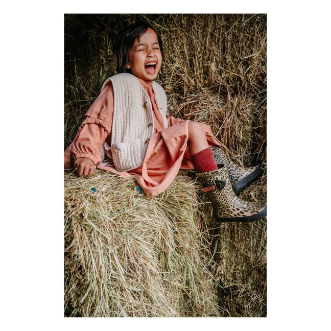 Kleid aus Bio-Baumwolle Amari | Blassrosa