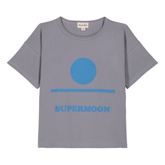 T-Shirt Coton Bio Supermoon Dylan | Grigio
