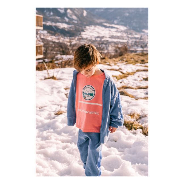 Camiseta de algodón ecológico Mountain Hotel Dylan | Rosa