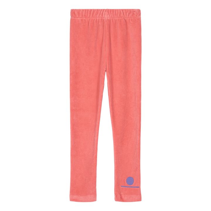 Nour Organic Cotton Velvet Legging | Pink- Product image n°0