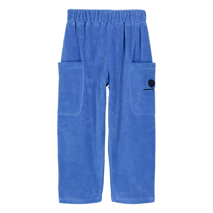 We Are Kids - Joe Organic Cotton Velour Trousers - Blue | Smallable