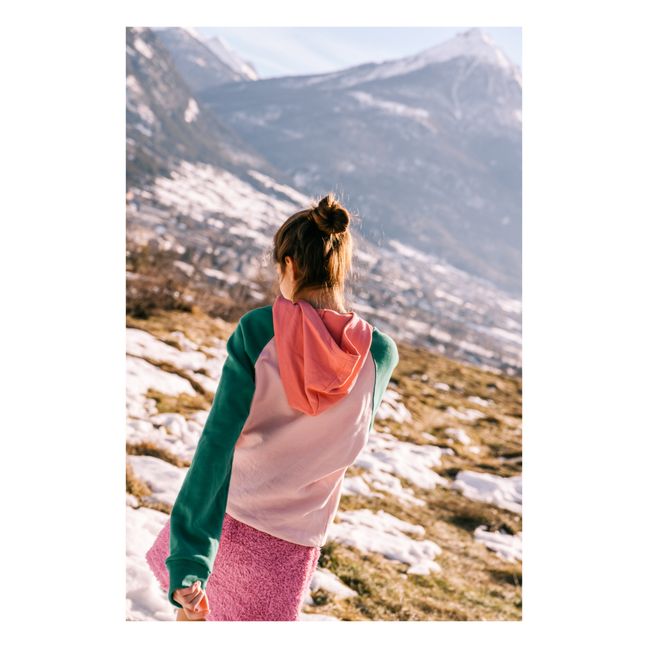 Sudadera con capucha de algodón ecológico Ali | Rosa