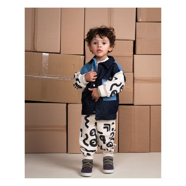 Veste Sans Manches Denim Bicolore Lenny | Navy blue