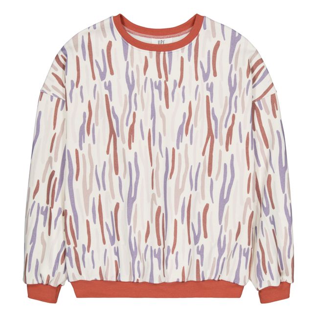Oversize-Sweatshirt aus recycelter Baumwolle | Seidenfarben