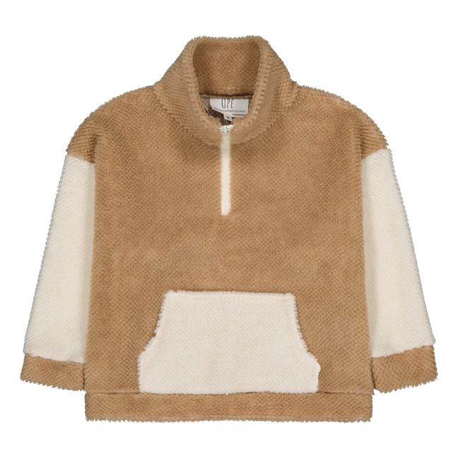 Veste Façon Fourrure en Matière Recyclée Bear | Camel