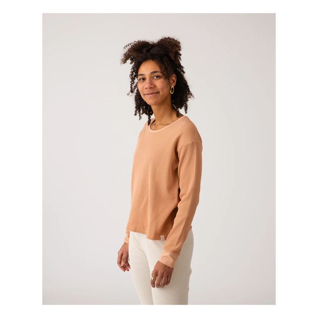 Camiseta de algodón orgánico - Colección Mujer  | Terracotta