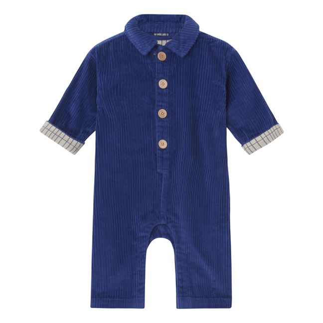 Tutina in velluto a costine | Blu reale