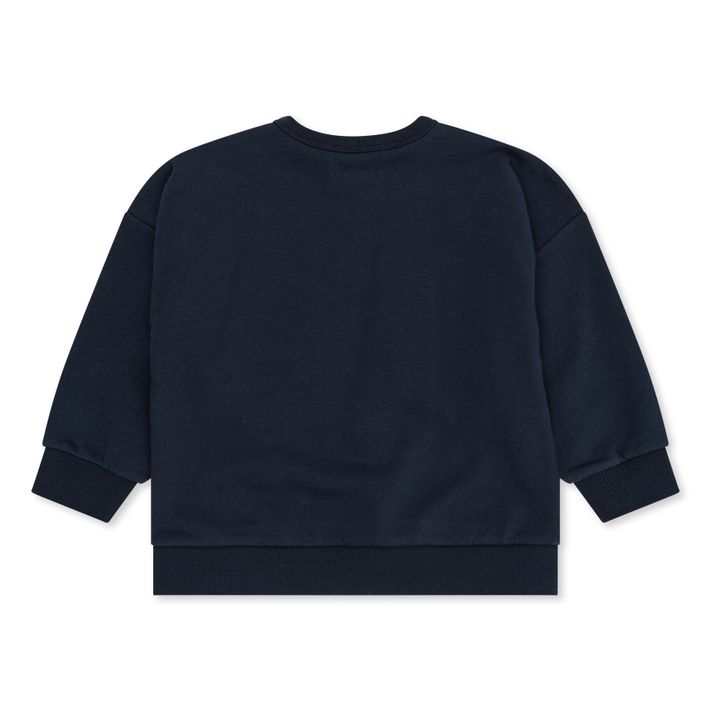 Sweatshirt aus Bio-Baumwolle aus recyceltem Material Planeten Lou | Navy- Produktbild Nr. 5