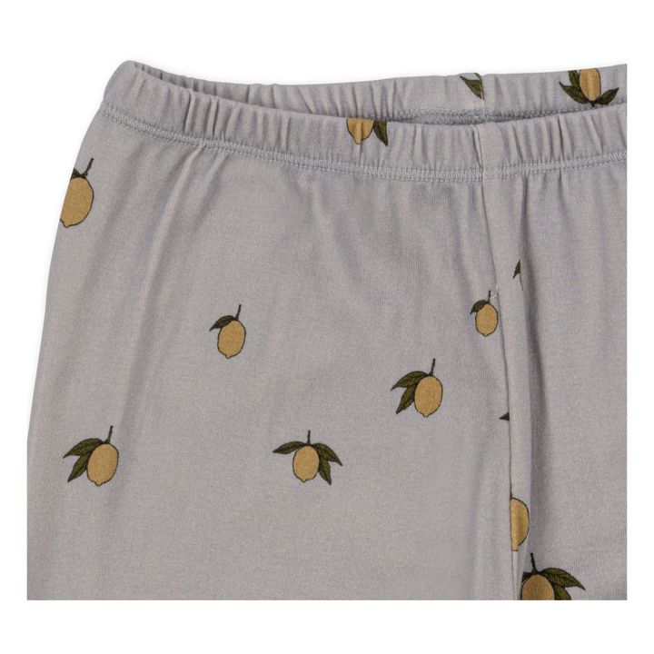 Pijama Sleepy Algodón Ecológico Limones | Gris- Imagen del producto n°6