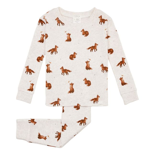 Pyjama Coton Bio Renard | Beige