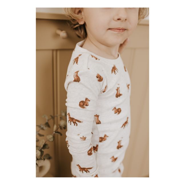 Pyjama Coton Bio Renard | Beige