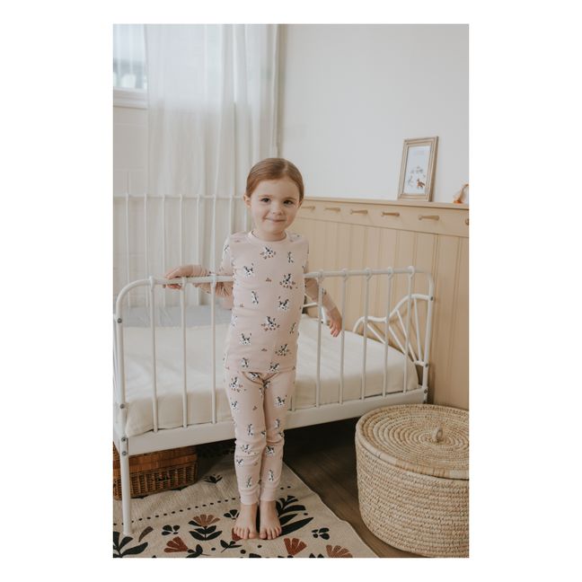 Organic cotton kitten pyjamas | Pale pink