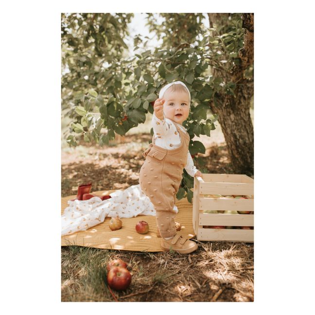 Set Salopette + Pull Maille | Rose pêche