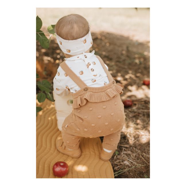 Dungarees + Knitted Sweater Set | Peach