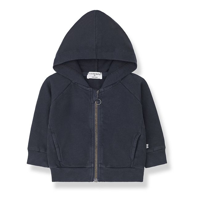 Sweat Zippé Capuche Bernd | Bleu marine