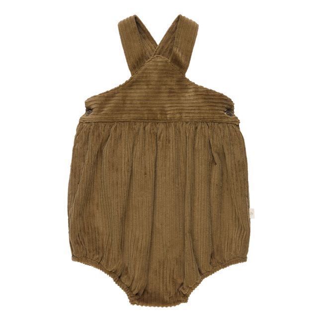 Léonard Velvet romper | Camel
