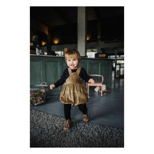 Léonard Velvet romper | Camel