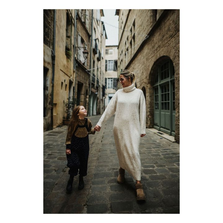 Ida Dotted Corduroy Dungarees | Black- Product image n°2