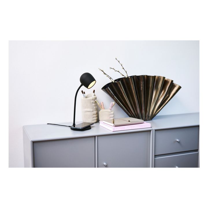 Kreafunk - Lampe avec chargeur sans fil Ellie - Black | Smallable