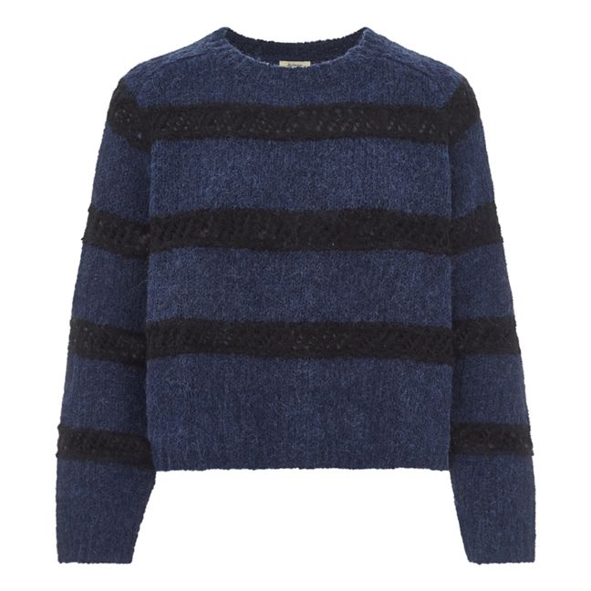 Pullover Roft Wolle und Alpaka - Damenkollektion | Navy