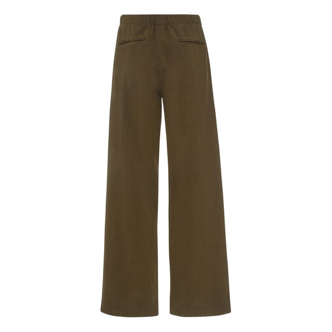 Pantalon Laine Vierge | Verde Kaki