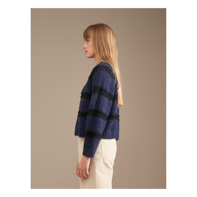 Roft Wool and Alpaca Jumper - Women’s Collection | Navy blue