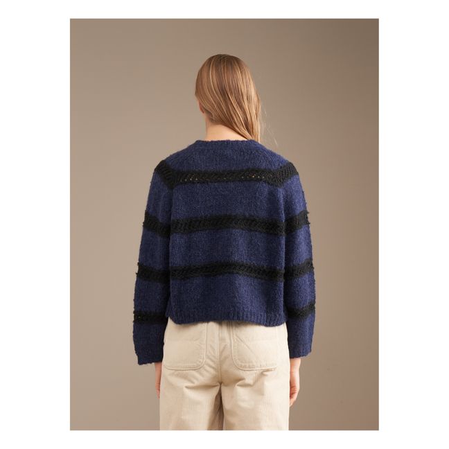Roft Wool and Alpaca Jumper - Women’s Collection | Navy blue