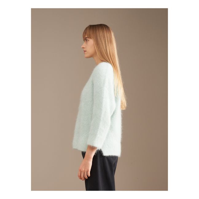 Maglione d'angora Dataul - Collezione donna | Blu Ghiaccio