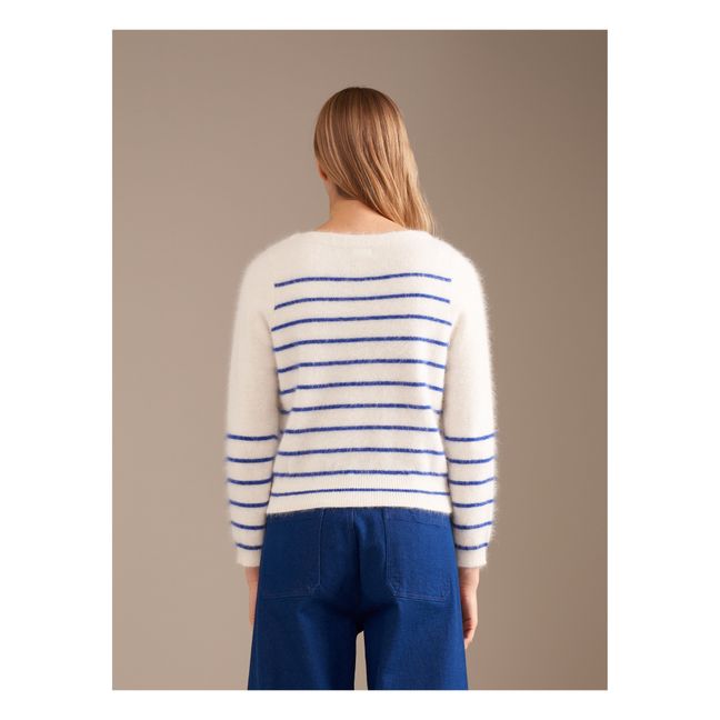 Maglione Dato Angora Stripes - Collezione Donna | Ecru