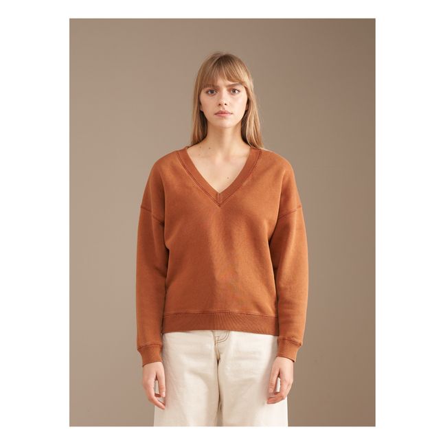 Pull Bellerose Femme - Beige - Col V - Taille M (38) - Occasion En Parfait État