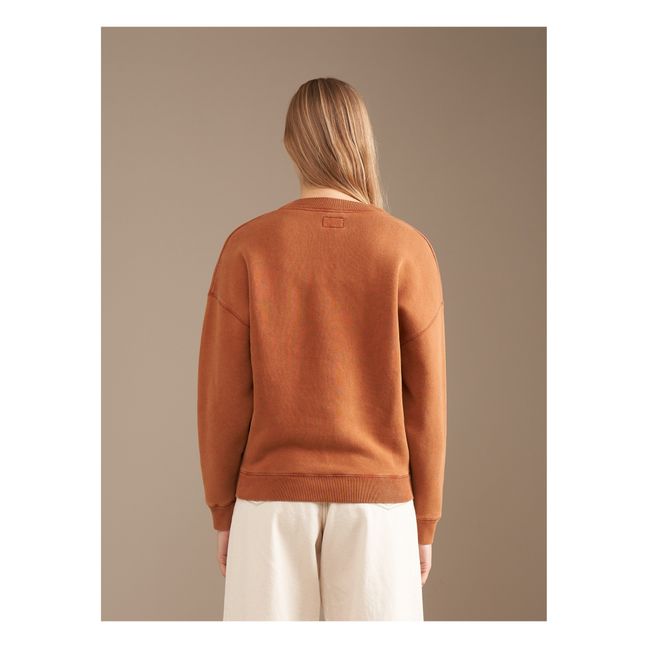 Sweatshirt Fellow - Damenkollektion | Rostfarben