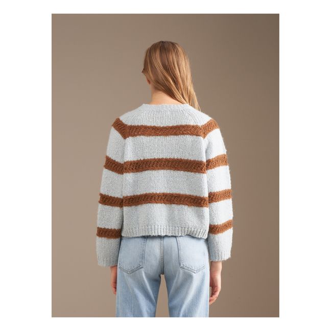 Pullover Roft Wolle und Alpaka - Damenkollektion | Hellblau