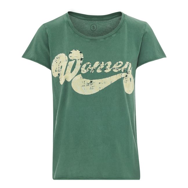 Camiseta Toro Mujer Algodón Ecológico | Verde Abeto