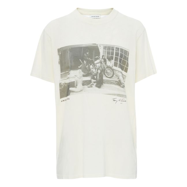 T-shirt Lili Anine Bing x Terry O'Neill x Rolling Stones Coton Bio | Ivory