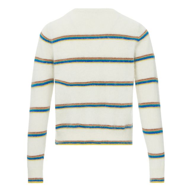Maglione a righe d'angora Dattor - Collezione Donna | Ecru