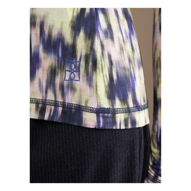 T-Shirt Rollkragen Vinny bedruckt - Damenkollektion  | Blau