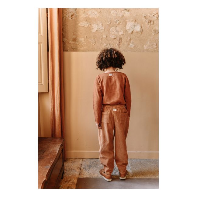 Kurta Gaze de Coton Bio Roméo | Chocolat
