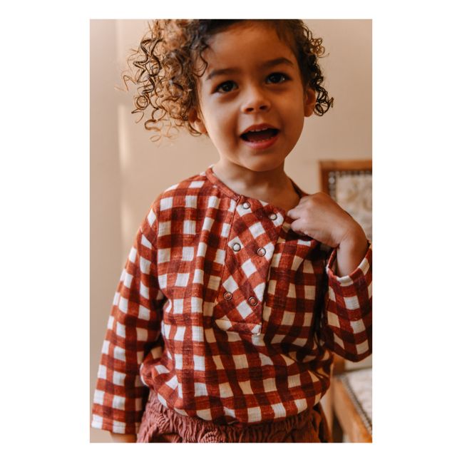 Kurta Gaze de Coton Bio Vichy Roméo | Burdeos