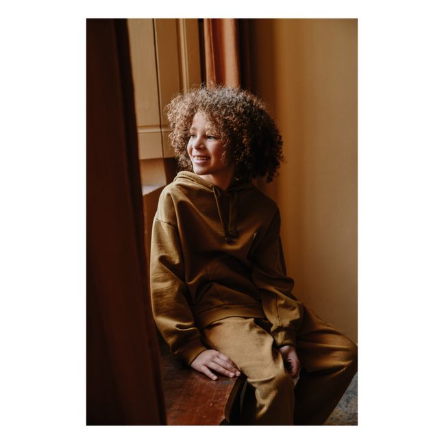 Sweat Capuche Coton Bio Robin | Olive