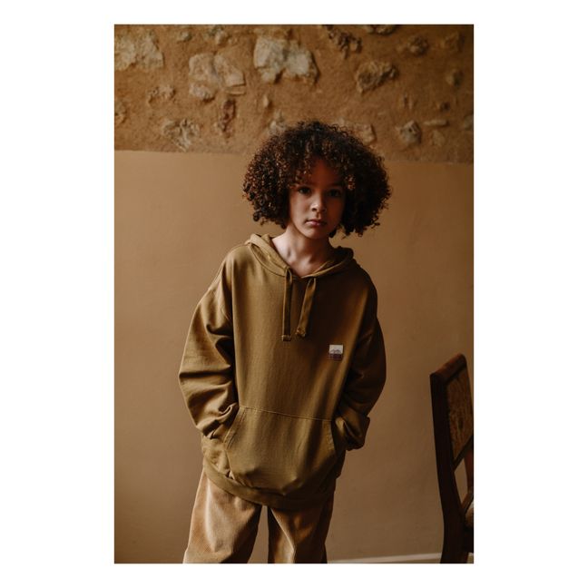 Sweat Capuche Coton Bio Robin | Olive